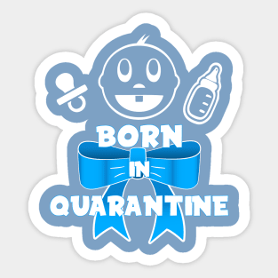 Born in quarantine - Male Sticker